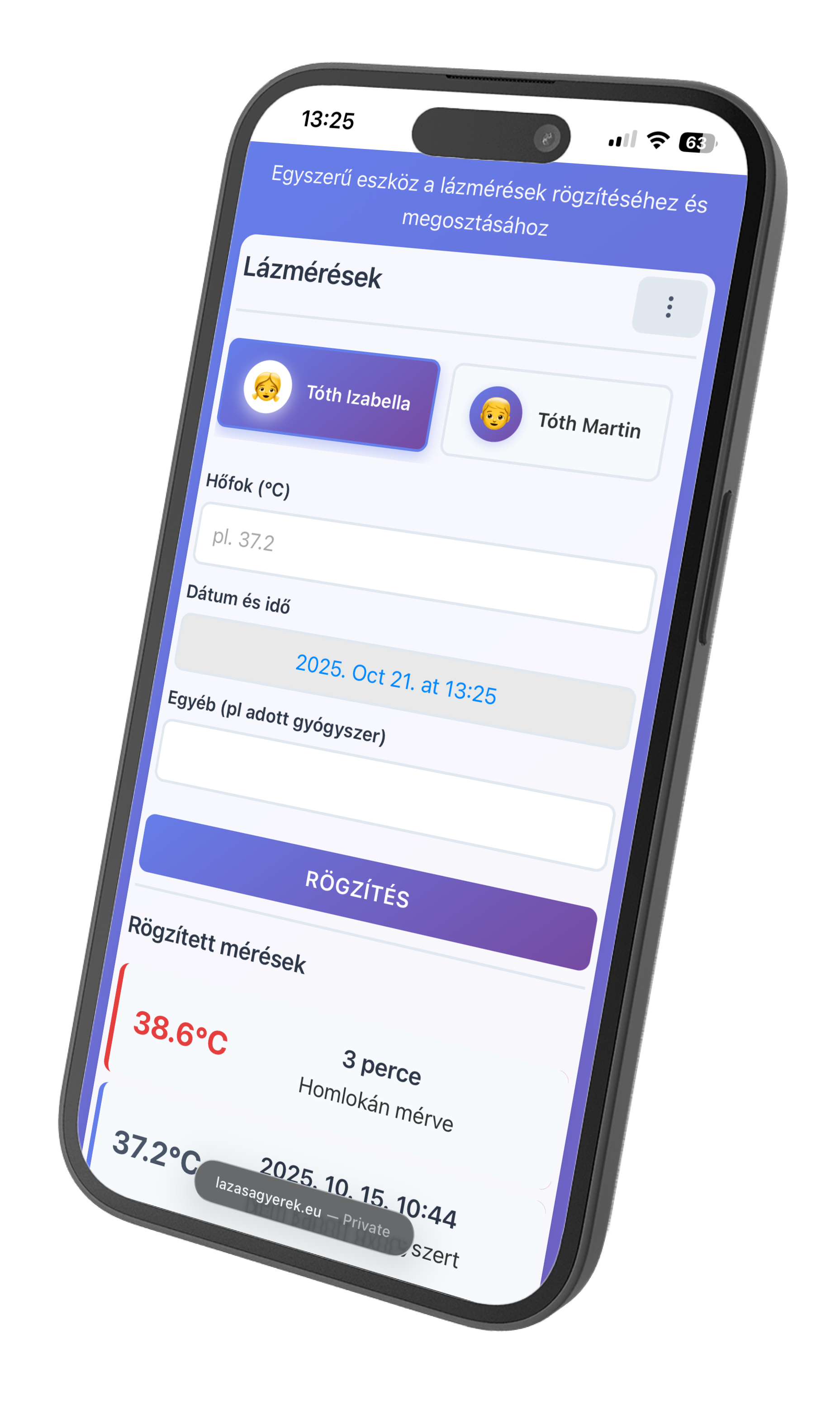 Lázmérés illusztráció